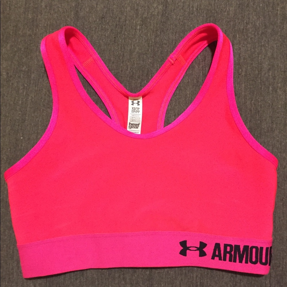 Under Armour XS Pink Sports Bra